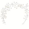 1PC Women's Silver Vine Headband, Party Application, Bridal Wedding Flower Headband, Hair Accessories Jewelry