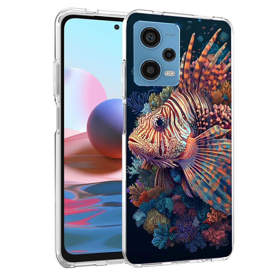 Clown Fish in the Sea or Ocean Phone Case For Redmi Note 13 12 14 15 Pro Plus 13R 11 11T 11E 11S 10 Pro 10S 9 9S Cover Cell Clea