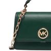 MICHAEL KORS Delancey Cow Leather, Split Cow Leather Shoulder Bag, Crossbody Bag, Handbag Small Women's Green 32T4GD8C5L-372
