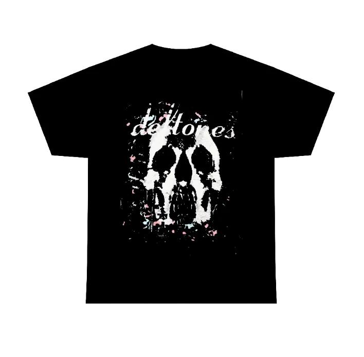 Винтажная черная унисекс футболка Deftones 90-х для мужчин и женщин S