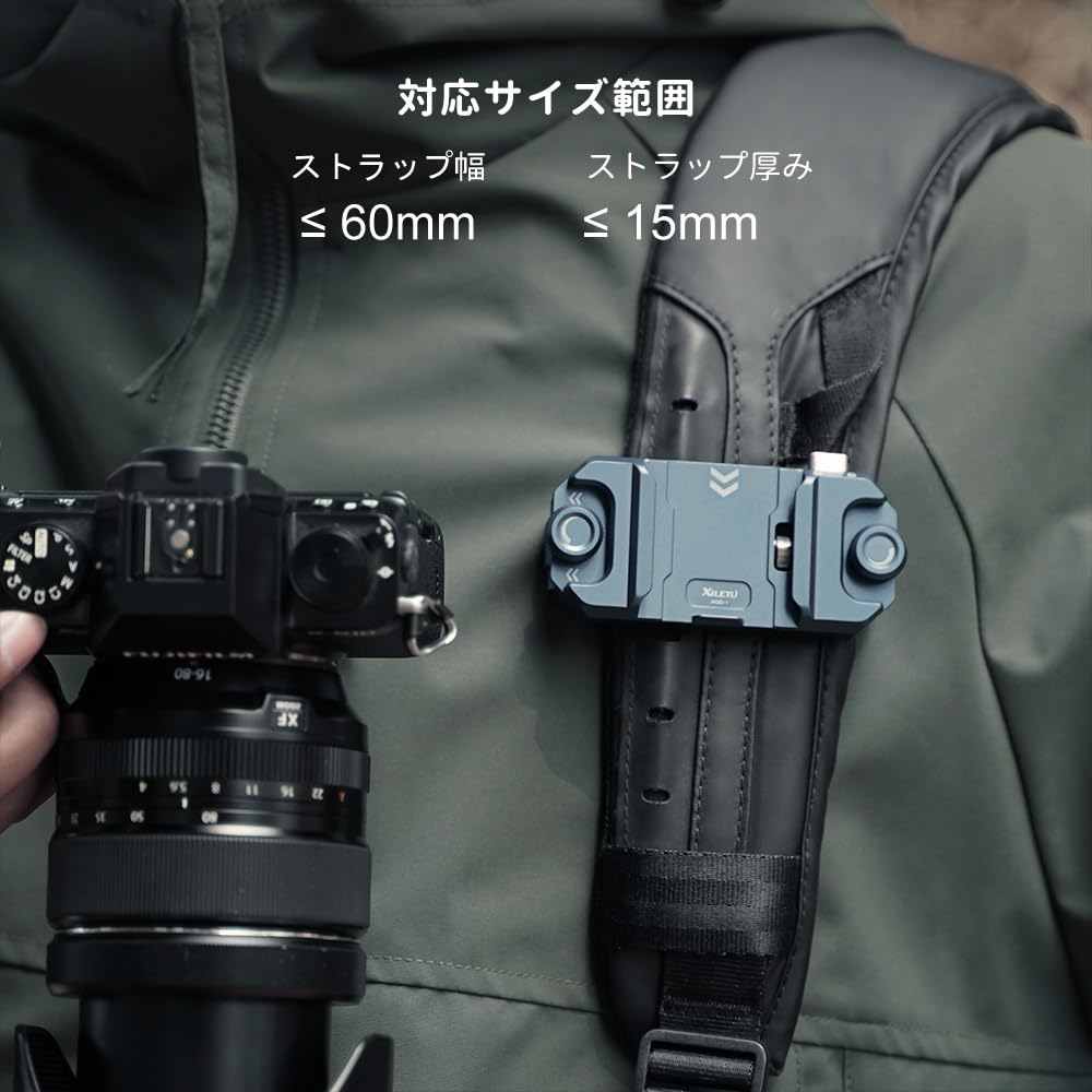 XILETU Camera Holster Quick Release Set ARCA SWISS Quick Release Plate Backpack Mount Aluminum Alloy Inch Screw for Cameras Backpack Fixing Clip Head