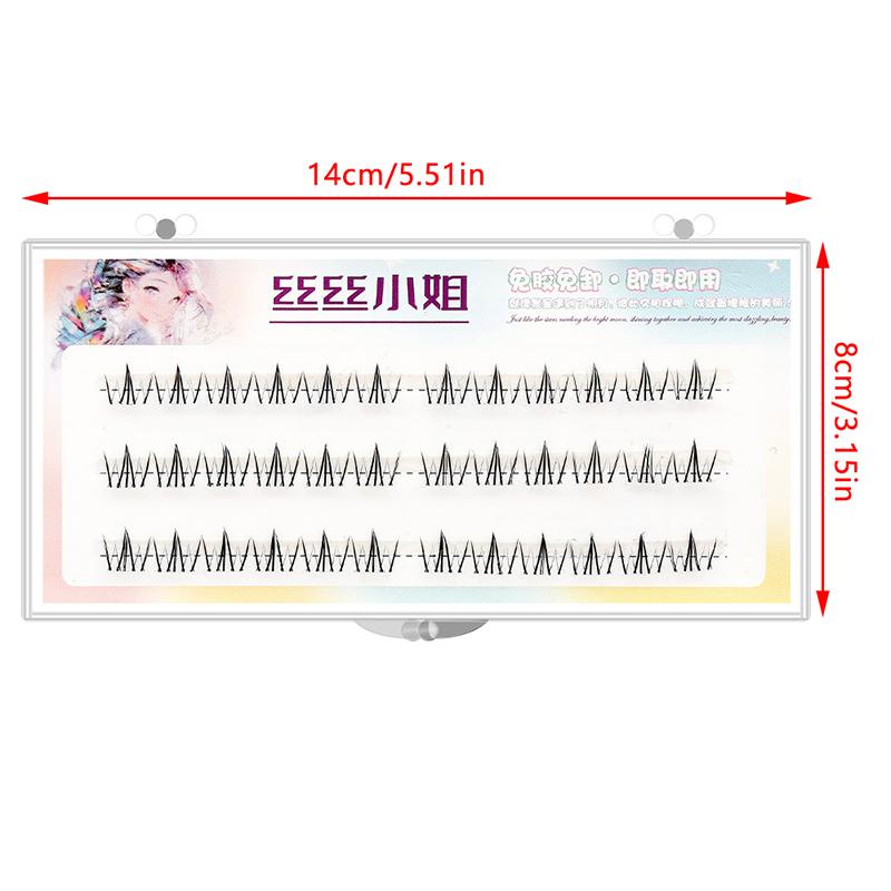 Voluminous No Need Glue Self-Adhesive False Eyelashes Fluffy Fish Tail Sunflower Thick Curling Lash Extension Diy Anime Eyes