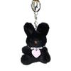 Adorable Lint Toy Keychain Little Rabbit Pendant Key Chain Jewelry for Girl Kid