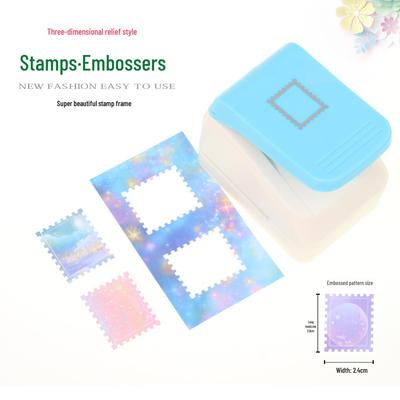 3D Reliëf Stempel Frame Maker voor Doe-het-zelf Journals - Vierk Ponsgereedschap