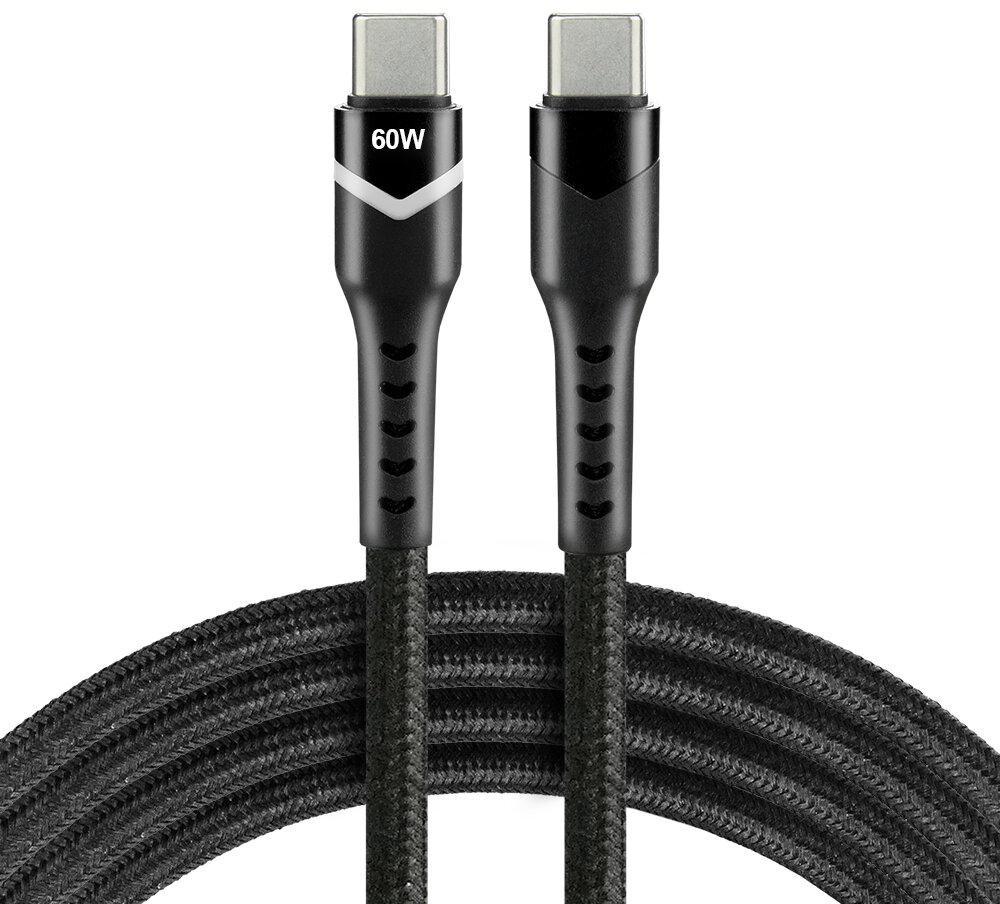 KABEL USB-C / USB-C RGB LED everActive CBB-2PDR 200cm 3A