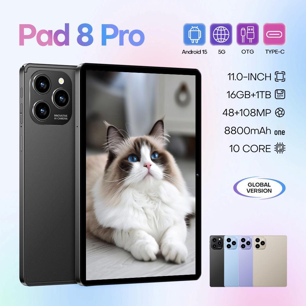 Global Exclusive Android Tablet PC Pad 8 Pro with 16+1T Storage