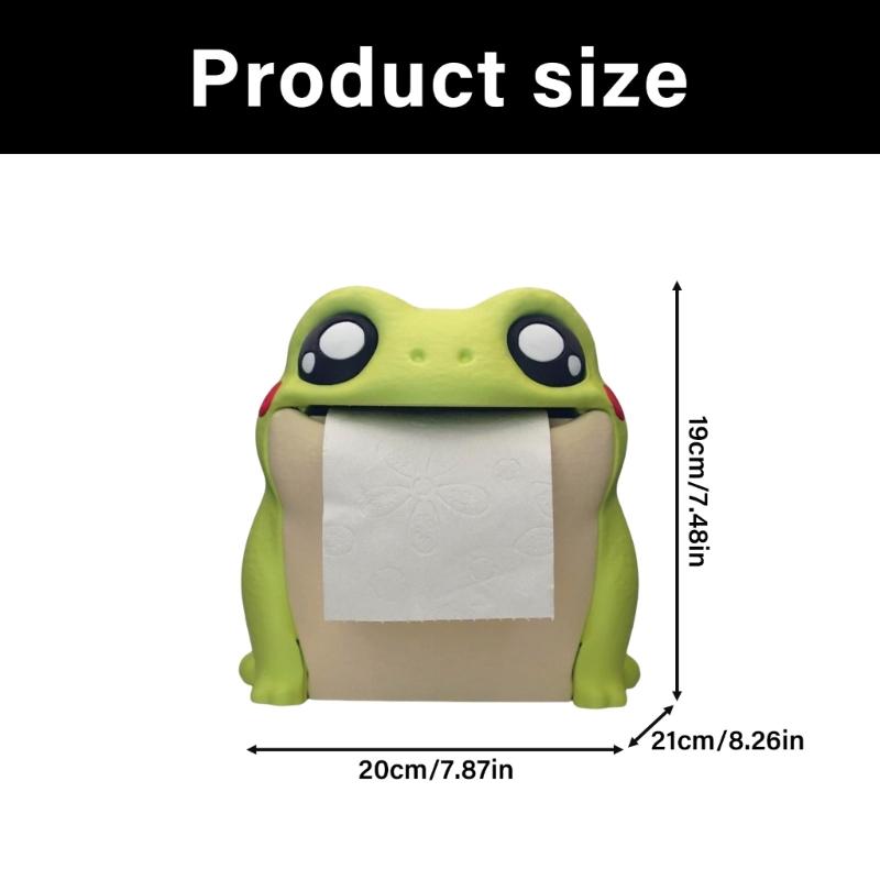Frogs Tissue Dispenser Easy to Cleaning Practical Storage Solution for Living Room Bedroom Bathroom Decoration