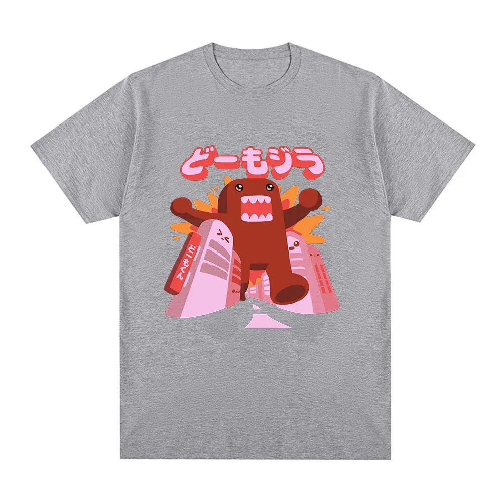 Domo Kun Monster Pattern T-shirt Style Women's Casual T-shirt Humorous Short Sleeve Oversized Tshirt Harajuku Street Wear