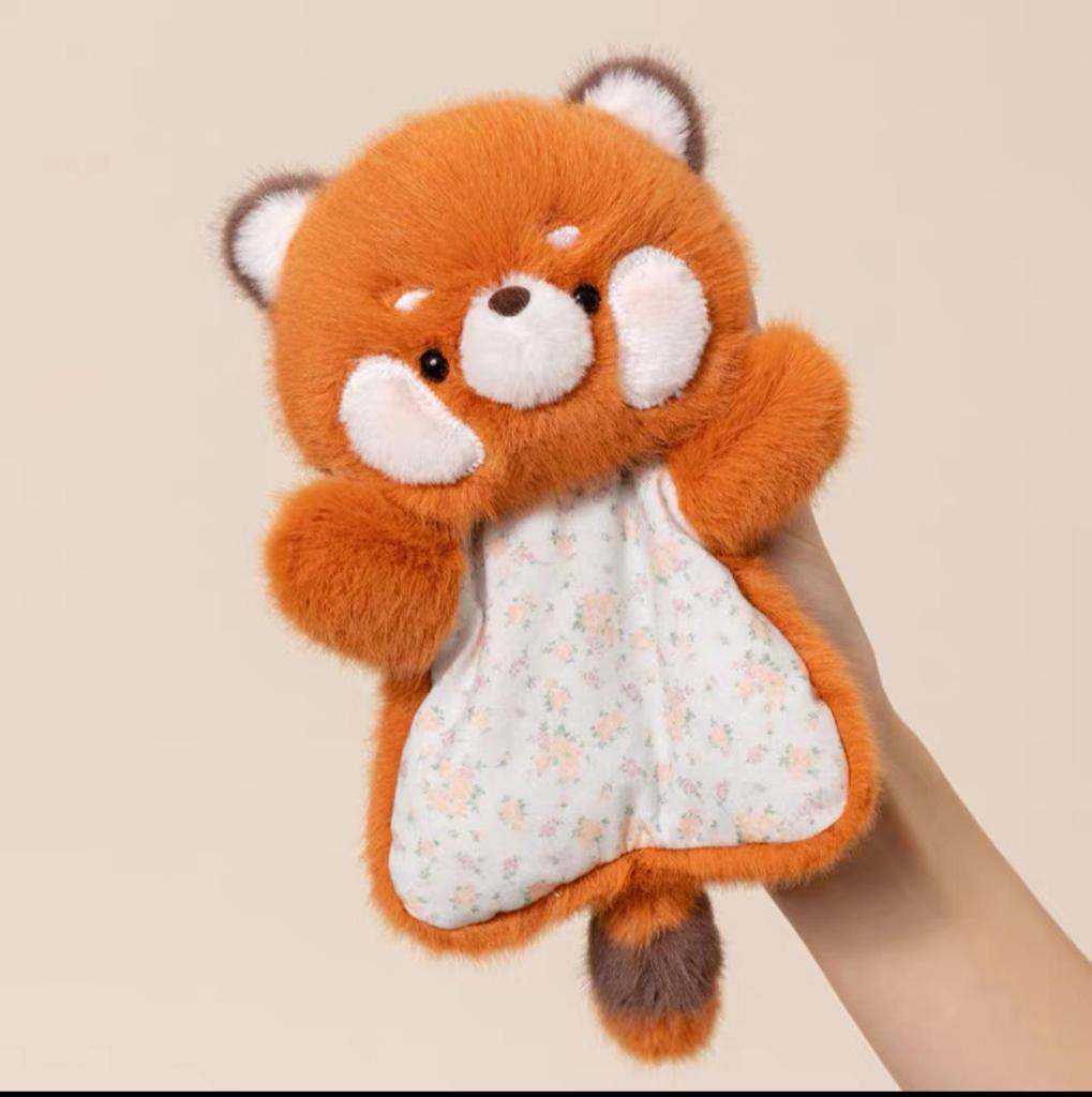Red Panda & Cat Plush Wrist Rest Doll - Cute Desk Buddy Gift for Girls