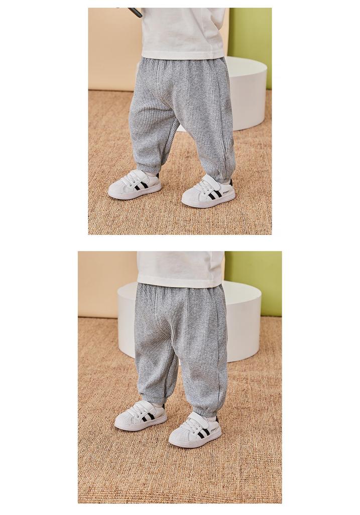 Newborn Infant Fleece-Lined Pants - Spring & Autumn Casual Wear for Boys & Girls