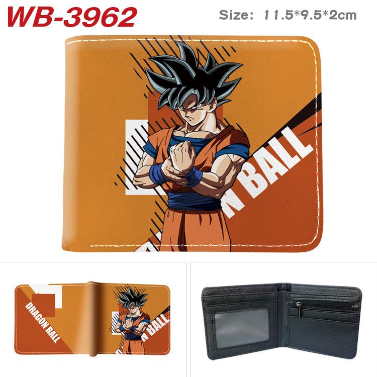 Portfel zapinany na zamek Dragon Ball Z z nadrukiem anime, krótki uchwyt na karty, kolorowa, przenośna portmonetka dla studentów, mężczyzn, kobiet 1 szt.