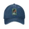 Gothic Vampire Halloween Haunted Mansion Baseball Caps Snapback Washed Denim Hats Casquette Streetwear Baseball Cowboy Hat