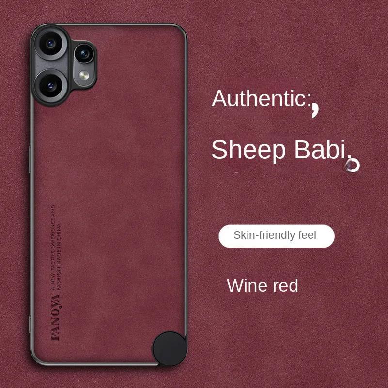 

Чехол For Nothing CMF Phone 2 Pro Sheepskin Matte Hard Back Case для CMF Phone2pro 3A Camera Protection Противоударный мягкий чехол-рамка Nothing CMF Phone 2 Pro