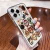 Cat Pattern Transparent TPU Shockproof Bumper Phone Case For iPhone 16E 16 15 14 13 12 11 Pro Max XS X 7 8 PLUS SE  Cover