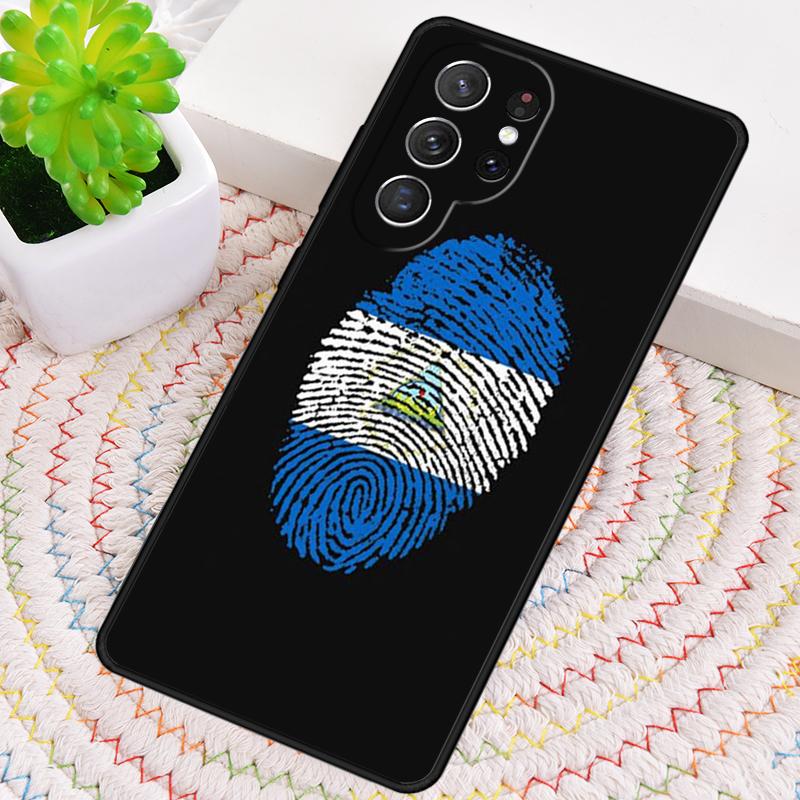 Custodia per Telefono in Silicone con Bandiera del Nicaragua per Samsung Galaxy note 10 pro S26 S25 S24 S23 S22 S21 Plus S25Ultra Copertura Capa