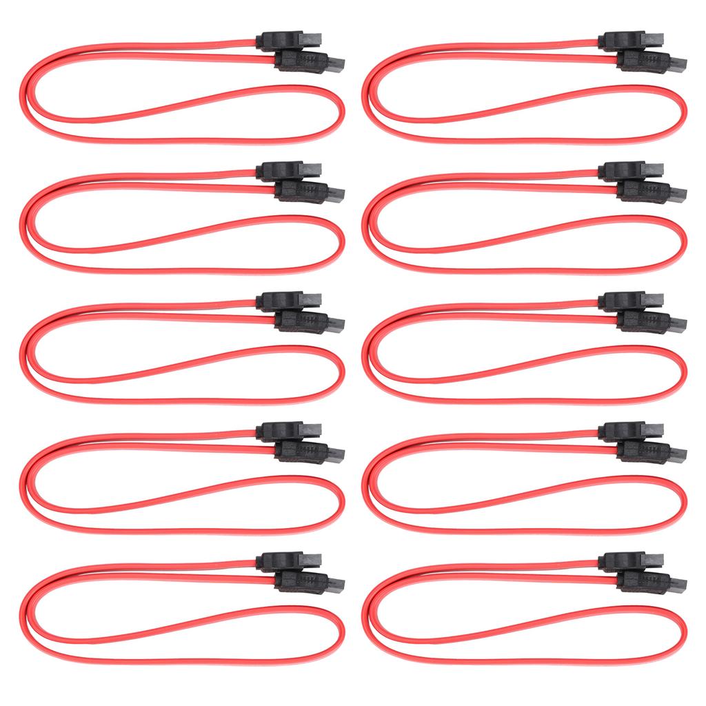 10 Stück Sata-Kabel 7Pin Stecker auf Buchse SSD Datenverlängerungskabel für externe Festplattendaten