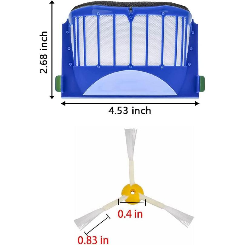 Replacement Parts for iRobot Roomba 600 Series 694 675 618 692 675 676 695 677 671 655 645 690 680 660 650 620 614 & 500 Series 595 585 564 Robot 2