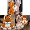 Jouet Renard en Peluche Avec Remplissage en Coton PP Pour Enfants et Adultes Cadeau et Confort