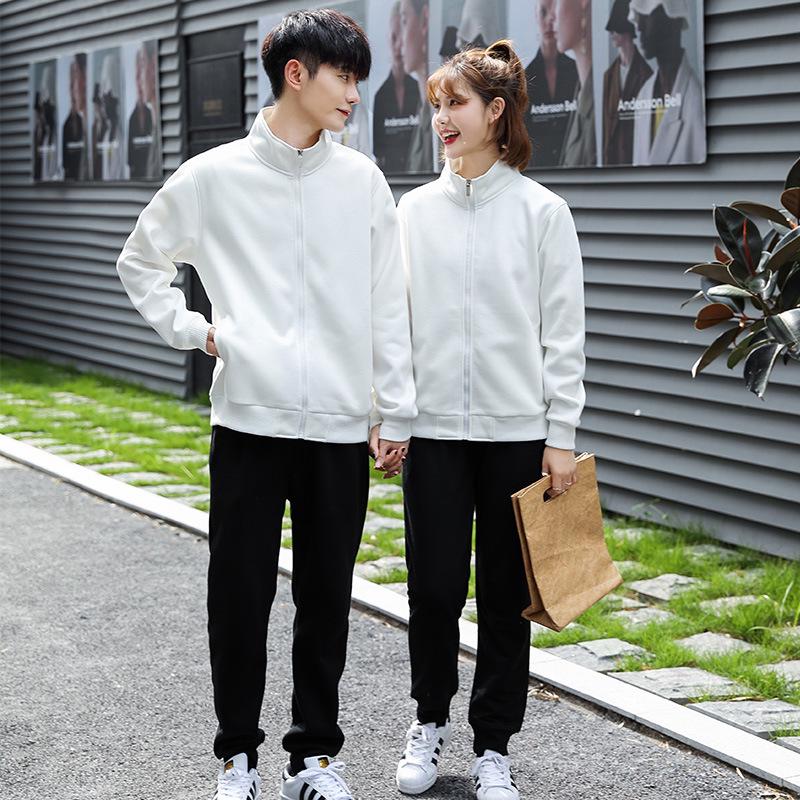 Winter Fleece Lined Stand Collar Sweatshirt - Thick Korean Style Windproof Jacket
