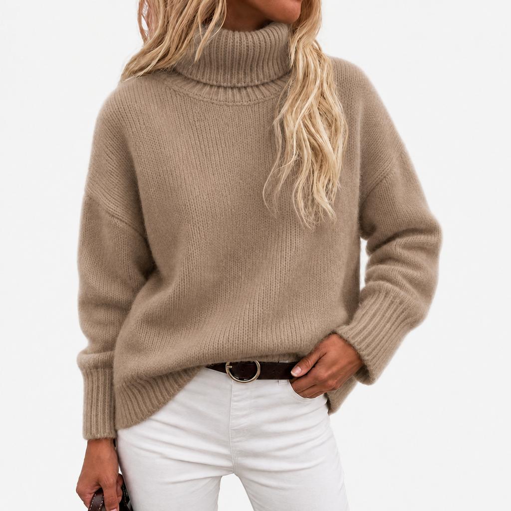 Women's Casual Loose Fit Long Sleeve Zip-Up Hoodie with Collar