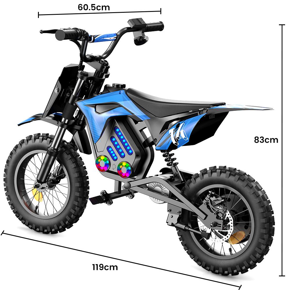 iScooter A14 Children's Electric Motorcycle 36V5.2Ah Battery 500W Motor 14 Inch Tires With Front And Rear Dual Shock Absorption