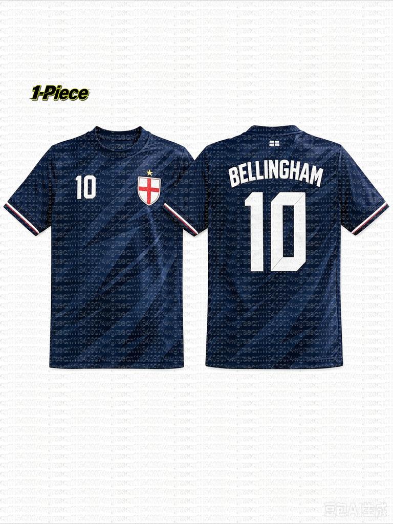 2026 Speciální Bellingham #10 Fan Fotbalový Dres Tričko Šortky Set Dámský Pánský Anglie Fanoušci Košile a Šortky Letní Děti 2dílná sada