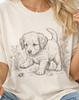 Cute Puppy Shirt, Vintage Dog Tee, Puppy Lover Gift, Puppy Graphic T-shirt