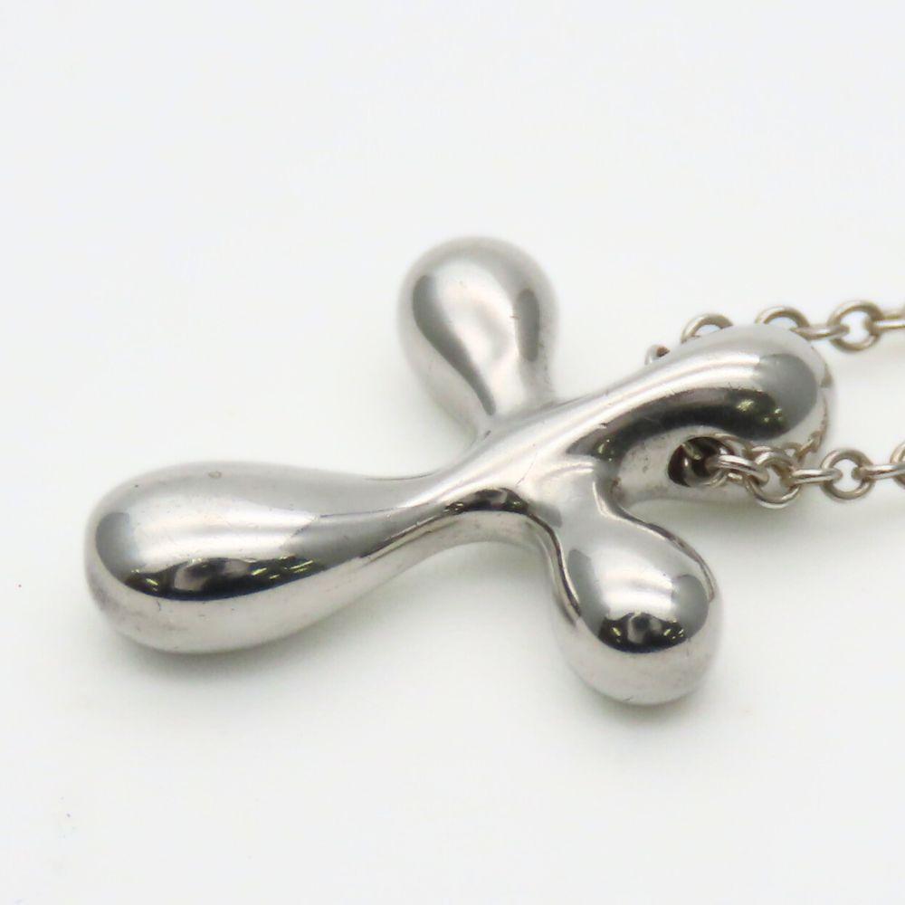 Used TIFFANY&Co. Necklace Small Cross Silver925 2.7g Silver El Saperetti