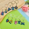 20pcs Stitch Keychain Set: Cute PVC Backpack Pendants & Soft Rubber Accessories