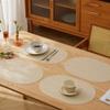 PVC light luxury Nordic style steel wire pattern leather placemat oil-proof and anti-fouling mat table mat heat insulation mat anti-scalding mat meal
