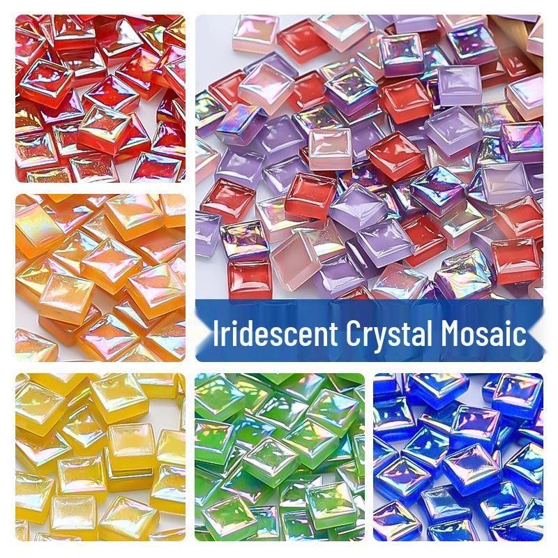 1kg Mosaic Iridescent Crystal Glass for DIY Children’s Handicrafts