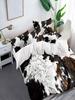 3pcs/set Cow Pattern Duvet Cover Set(1 Duvet Cover & 2 Pillowcase), Polyester Bedding Set For All Season