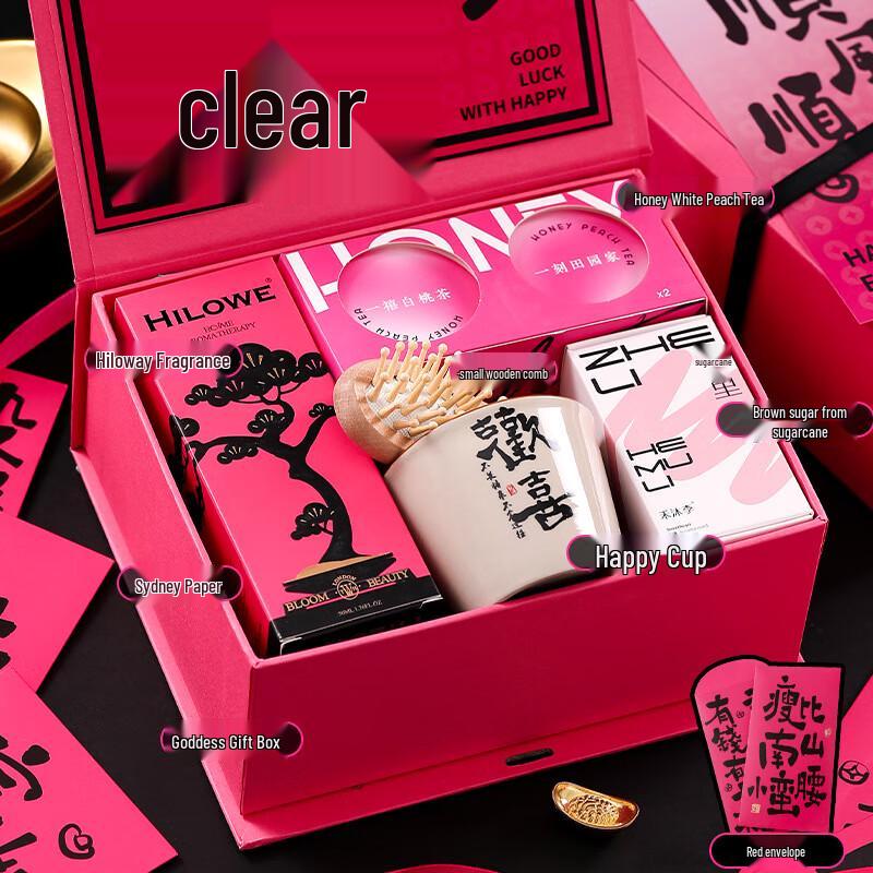 Goddess Festival Gift Set with Fragrance, Tea & Glass Cup