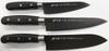 Satake Sangyo Knife Set of Made In Santoku Titanium Noshu Magoroku HG2803 3, Japan, Knife/Petty Knife/Gyuto Knife, Coating, Black,