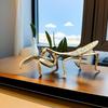 Vintage Alloy Eagle Statue With Exquisite Carved Details Antique Finish For Home Office Decor Gifts
