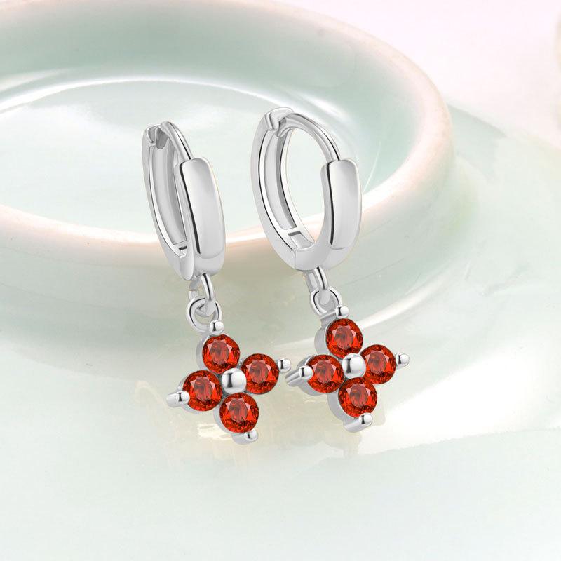 Trendy Geometric Floral Zircon Ear Cuffs Multi Cubic Zirconia Elegant Earrings For Women Fashion Jewelry