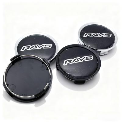 4pcs JDM RAYS Logo Emblem Badge Car Wheel Center Caps O.D 74MM Clips 69MM Rim Hubcap Dust Cover Wheels Hub Cap Car Accessories