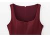 2025 Women's Spring Slimming Elastic Vest with Short Skirt Hem Style
