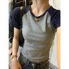 Women's Korean Version of Fashion Pure Desire Style Wear Spice Girl Short-sleeved T-shirt Women's Summer Niche Top Bottoming Shirt