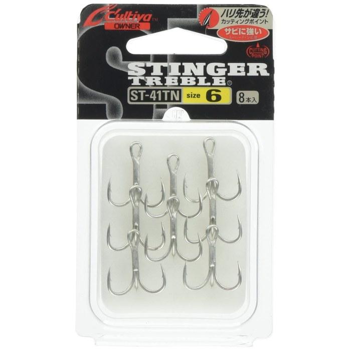 Owner Triple Hook ST-41TN Stinger Triple Hook No. 6 Silver #6