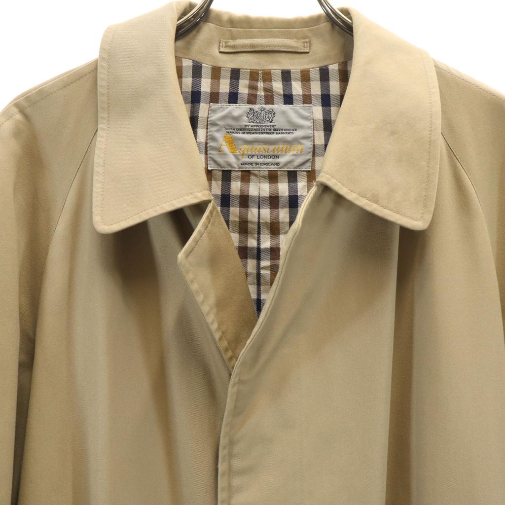 Aquascutum 80s 90s Old Stainless collar coat beige Men's Used