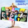 My Hero Academia Print Beach Towel, Large Soft Quick Dry Towel for Beach Camping Swimming