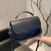 Cowhide Women's Bag Single Shoulder Crossbody Women's Bag Fashionable and Practical Saddle Bag Versatile Simple Brown