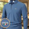 Men'S Long-Sleeve Casual Summer Print T-Shirt - a Stylish And Versatile Top with Geometric Design, Lightweight Polo Golf Shirt