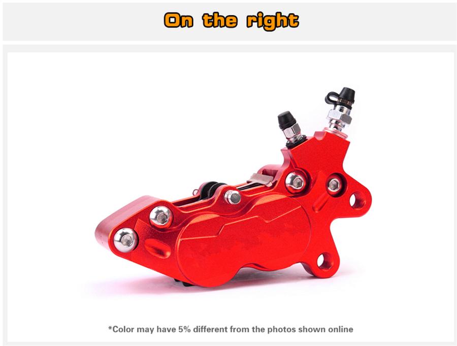 Universalūs dešiniai CNC aliuminio motociklo 42 mm stabdžių suportai su 4 stūmokliais 32*27 mm Gtr Bws125 Kawasaki Moto Racing purviniam motociklui, skuteris