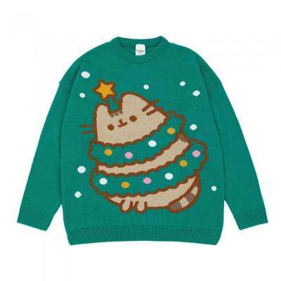 Womens/Ladies Knitted Christmas Sweatshirt