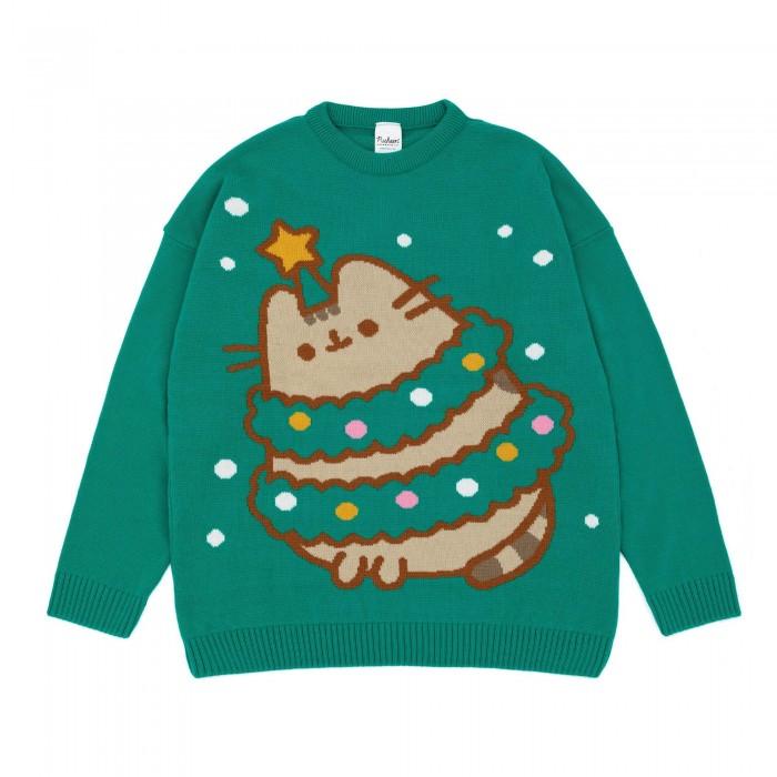 Pusheen Gestricktes Weihnachts-Sweatshirt für Damen/Damen