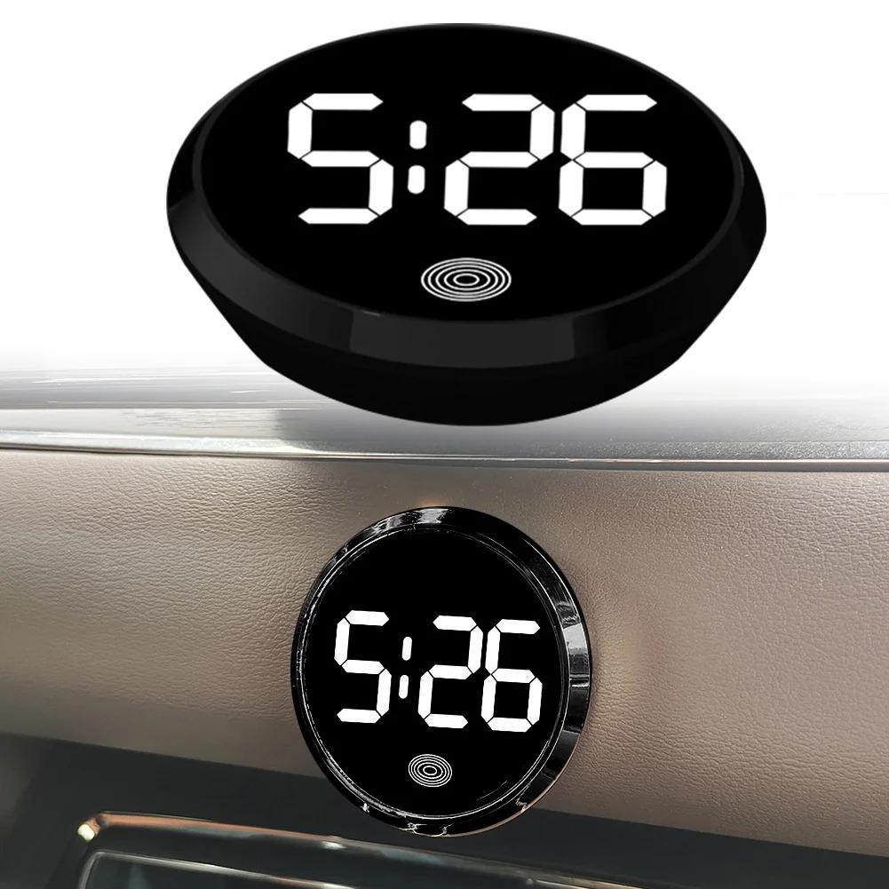 Car Dashboard Clock On Board Clock Mini Luminous Round Car Dashboard On Board Air Vent Clocks Watch Digital Easy To Read