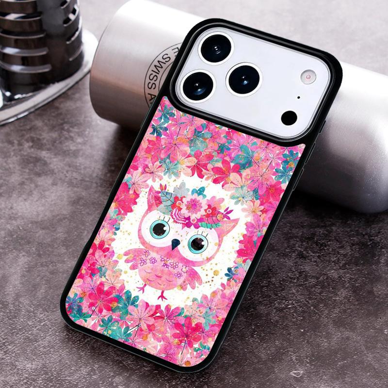 Baby Cute Owl Phone Case For iPhone 17 16 15 14 13 12 11 Pro Max Plus 17Air Soft Silicone Cover
