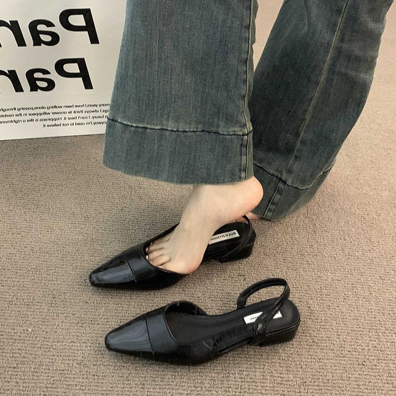Summer Gladiator Cover Toe Women Sandals Shoes Fashion Shallow Slip On Ladies Casual Low Heel Sandalias